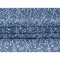 thumbnail image 4 of oneOone Velvet Dusty Blue Fabric Florals Craft Projects Decor Fabric Printed By The Yard 58 Inch Wide, 4 of 5
