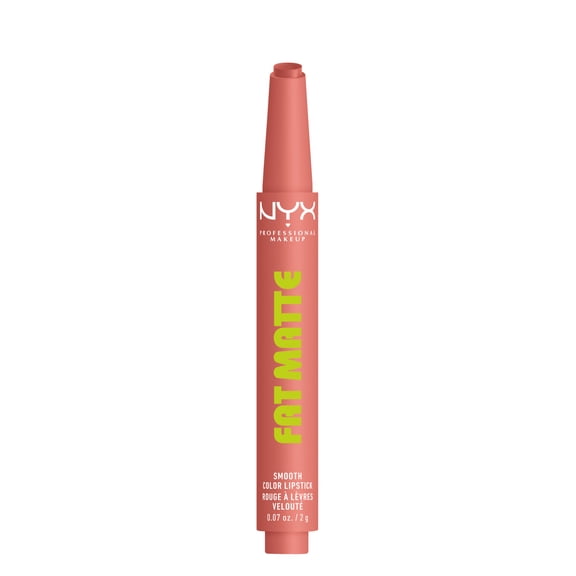 NYX Professional Makeup Fat Matte Lipstick, Smooth Color Long Lasting Lipstick, Cashmere Cutie, 0.07 oz