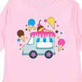 thumbnail image 4 of Inktastic Ice Cream Truck with Ice Cream Cones Boys or Girls Long Sleeve Toddler T-Shirt, 4 of 5