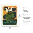 thumbnail image 2 of Holy Land Noah’s Ark - Vintage Airline Travel Poster by David Klein c.1960s - Master Art Print (Unframed) 9in x 12in, 2 of 4