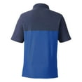 thumbnail image 5 of CORE365 CE112C Men's Fusion ChromaSoft™ Colorblock Polo-True Royal/ Classic Navy Heather-3XL, 5 of 6