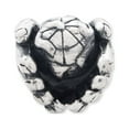 thumbnail image 4 of Fancy Bead White Sterling Silver Themed 10.91 mm 10.00 Reflections World In Hands Bead, 4 of 5