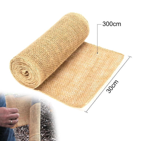 NOVELAR Linen Tree Protector Wrap, 11.81 in Wide, Breathable Frost Barrier to Prevent Trunk Cracking, for Winterizing and Covering Tree Bark in Cold Weather