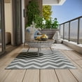 thumbnail image 2 of Outsunny Reversible Outdoor RV Rug, 4' x 6' Patio Floor Mat, Grey & White, 2 of 10