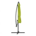 thumbnail image 4 of CorLiving 9.5ft Tilting Offset Patio Umbrella, Outdoor Hanging Umbrella with Crank, Cantilever Patio Umbrella, For Backyard, Deck, Garden, Outdoor Patio Umbrella with Base, Lime Green, 4 of 13
