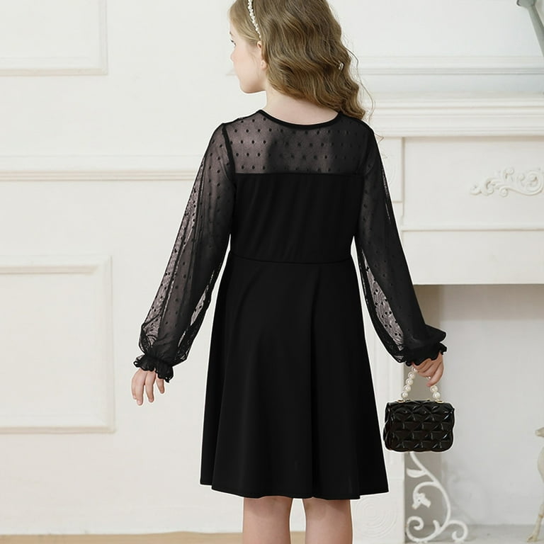 black dress walmart Zshosam Women's Plus Size Long Sleeves Formal Dresses for Women(Black,M)