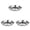 Silver 3PCS, variant on Non Stainless Steel Plate Disc Flat Plate Plate Shallow Plate Deep Plate Stainless Steel Plate Plate Plate Plate Cutlery