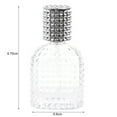 thumbnail image 5 of Portable Refillable Square Glass Perfume Atomizer Bottle with Spray Applicator - Stylish and Durable Refillable Perfume Bottles, 5 of 7