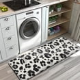 thumbnail image 3 of Black and White Leopard Pattern Kitchen Rug Mat,Kitchen Runner Rugs Non Skid Washable,Decorative Kitchen Floor Mats for Kitchen,Sink,Laundry,17"x47.2", 3 of 7