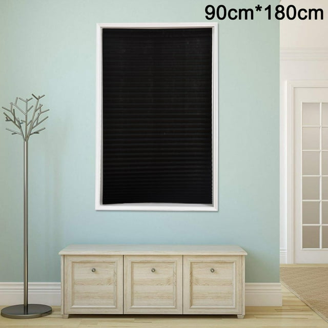New Pleated Paper Curtain Light Filtering Adhesive Inside Mount Cordless Cellular Shade