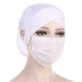 thumbnail image 5 of Vorkoi Muslim Under Scarf with Ear Hole Stretch Jersey Inner Hijabs Tube Caps for Islamic Women Turban Bonnet, 5 of 15