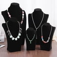 thumbnail image 5 of Necklace Pendant Chain Jewelry Bust Necklace Mannequin Black 24cm, 5 of 6