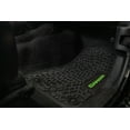 thumbnail image 3 of Flextread Floor Mats for 18-24 Jeep Wrangler JLU - Mopar Licensed Factory Fit - Black w/ Blue Sahara Insert - 100% Made in USA, 3 of 5
