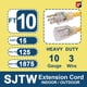 thumbnail image 2 of Cable de extensión EP de 10 pies iluminado para exteriores 10/3 SJTW 1875 W 15 A, 2 of 7