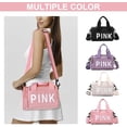 thumbnail image 6 of Mini Small Crossbody Bag Gym Bag for Women Men, Cute Small Duffle Bag Aesthetic Sports Handbag, Waterproof Gym Tote Bag Portable Fitness Shoulder Bag for Sports Travel (Black-b), 6 of 14