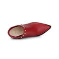 thumbnail image 4 of Unique Bargains Women's Pointed Toe Zipper Stiletto High Heel Ankle Boots, 4 of 7