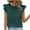 Green, variant on TKLPEHG Short Sleeve Blouses for Women Summer Going Out Tops Solid Color Round Neck Eyelet Tops Short Sleeve T Shirts Lightweight Casual Loose Blouse(Navy,S)