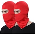 thumbnail image 1 of Paquete de 2 pañuelos para la cara para exteriores, Airsoft, máscara de esquí para motocicleta, pasamontañas para el sol, capucha táctica negra, cubierta para la cara, 1 of 4
