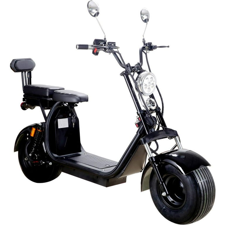 MotoTec KnockOut 60v 2000w Fat Tire Lithium Electric Scooter with