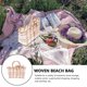 thumbnail image 2 of Woven Beach Bag Fashion Women Handbag Portable Storage Bag Summer Beach Tote, 2 of 4