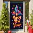 thumbnail image 3 of Colorful Space Rocket New Year Celebration Banner for Holiday Party Festive Event Indoor Decoration, 3 of 9