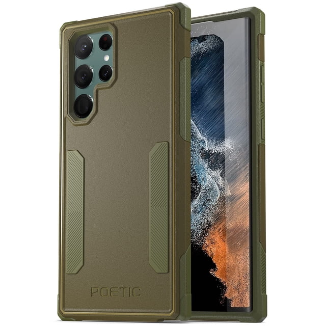 Funda Poetic Neon Series para Galaxy S22 Ultra 5G de 6.8 pulgadas, color verde