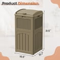 thumbnail image 6 of Homall Homes 2 PCS 36 Gallon Trash Can Plastic Kitchen Trash Can, 6 of 7