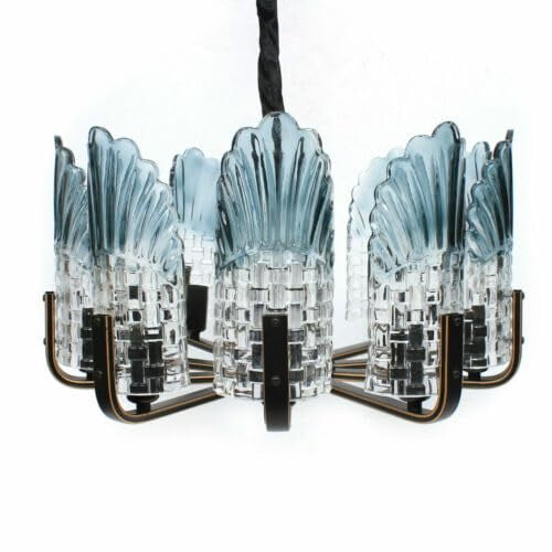 Peacock Crystal Chandelier, 25" Modern Luxury Round Crystal Glass LED Pendant Lamp Chandelier Ceiling Light Fixtur, for Living Room Dining Room Bedroom Entryway Foyer