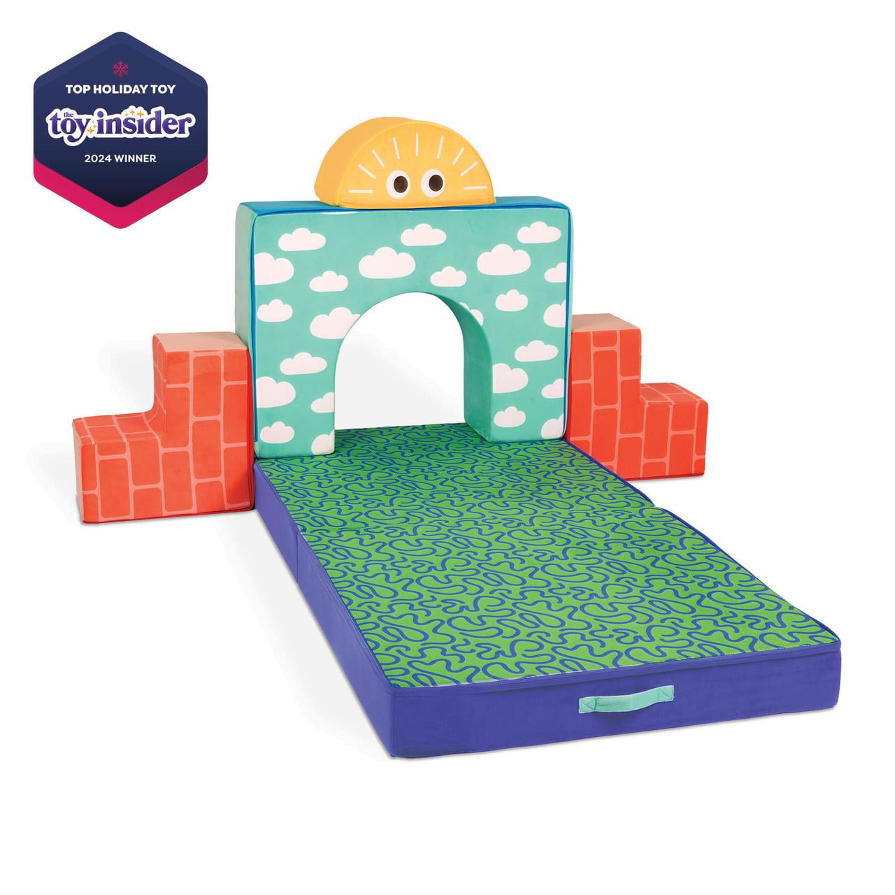 Battat Cloud Castle Foam Fort Building Set with 5 Multicolor Play Shapes, Indoor Toy for 12 Months +