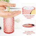 thumbnail image 4 of Juego de accesorios de baño Haturi de cristal rosa, 4 piezas con dispensador, 4 of 6