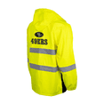 thumbnail image 3 of Men's Yellow San Francisco 49ers Hi-Vis Safety Waterproof Rainshell Full-Zip Hooded Jacket, 3 of 3