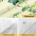 thumbnail image 4 of No Hook Shower Curtains with Snap-in Liner Set, Country Leaves Waterproof Hotel Style Bathroom Shower Curtain, Green Leaf Branches Vine Botanical Rustic Breathable Mesh Top Bath Curtains 48''x72'', 4 of 9