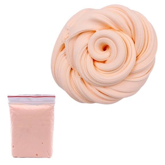 Beige 20G Solid Color Butter Clay Beige Stretchy Diy Sensory Putty Fluffy Texture Non Hardening For Creative Sculpting