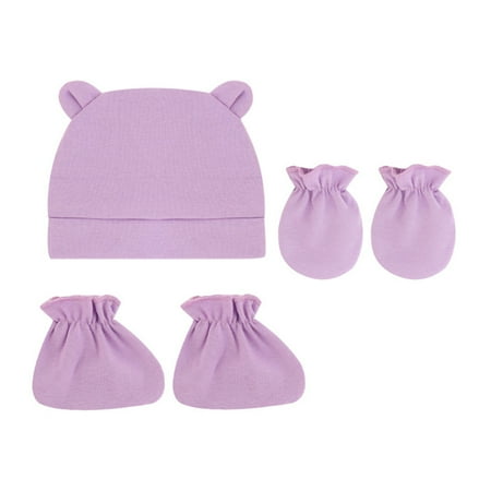 

skpblutn sun hat baby boys cotton beaniebaby soft skullfor baby boy s 0-12 monthsmittens and socks set caps p