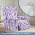 thumbnail image 2 of SCRAWLGOD Wisteria Flower Violet Recliner Chair Covers Stretch Slipcovers for Recliner 4-Piece Washable Recliner Protector 1 Seat Sofa Cover Furniture Protector with Pocket, 2 of 7