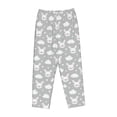 thumbnail image 4 of Daiia Rabbit And Cloud Women's Sleep Pant with Pockets and Drawstring,Pajama Pants-X-Large, 4 of 9