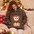 thumbnail image 6 of Unisex Pet Pouch Hoodie Casual Pet Carrier Oversized Kangaroo Pocket Pullover Tops Animal Holder Hoodie with Cat Pouch Dog Pouch Sweatshirt, 6 of 8