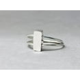thumbnail image 6 of Heaven Crafts Single Bar Double Band Ring 925 Sterling Silver Handmade Statement Ring For Women, 6 of 6