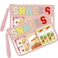 thumbnail image 3 of 2 Pcs Trousse de Maquillage Transparente Imperméable Pochette à Collations Réutilisable Multi-Usage pour Voyage Plage Camping Magasinage, 3 of 6