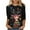 Black-Christmas Shirts, variant on Jsaierl Christmas Shirts Women Cute Reindeer Graphic Tees Classic Crewneck T-shirt 3/4 Sleeve Tunic Blouse Tops Christmas Gifts