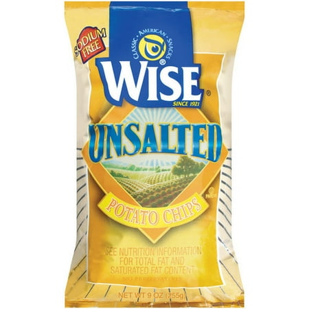 Wise Unsalted Potato Chips, 9 oz - Walmart.com
