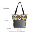 thumbnail image 4 of Vsdgher Mouse Cheese print Reusable Shopping Grocery Bags for Women Shopping with Pouch Foldable Pouch Lightweight Polyester Fabric, 4 of 6