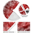 thumbnail image 2 of FMSHPON Snowflake Santa Xmas Tree Xmas Christmas Tree Skirt Stand Mat for Holiday Party Decoration Indoor Outdoor 48 inches, 2 of 6