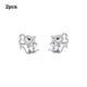 thumbnail image 3 of Minnieouse 2 uds. Elegantes pendientes de tuerca de plata de aleación para mujer: accesorio para cualquier ocasión Pendientes de plata delicados Type3 NO3, 3 of 6