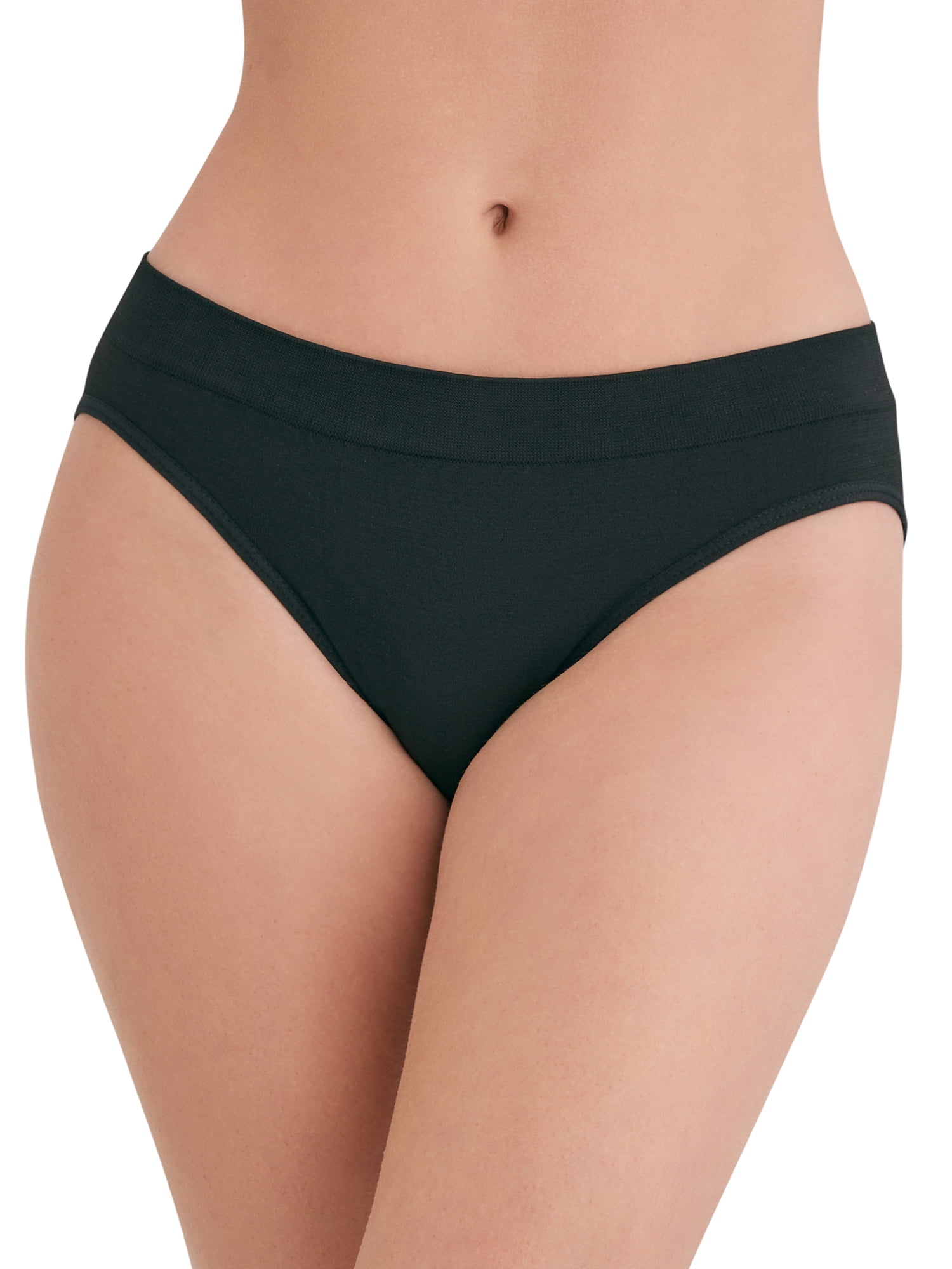 Joyspun Women's Seamless Bikini Panties, 6-Pack, Sizes XS-XXXL