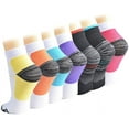 thumbnail image 1 of Compression Socks for Women and Men, 7 Pairs Low Cut Plantar Fasciitis Socks, 1 of 7