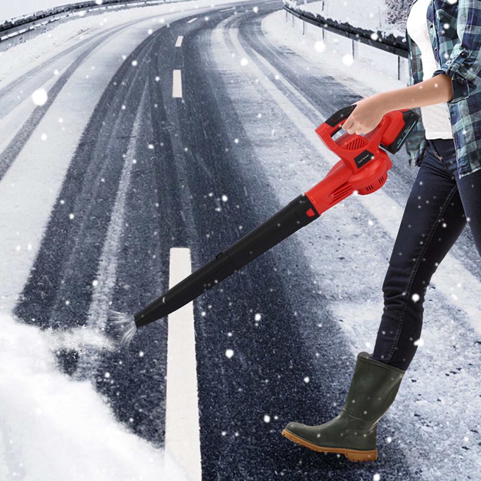 21V Cordless Leaf Blower, 150 MPH 135 CFM, Handheld, Brush Pure-Copper Motor, Whisper
