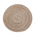 thumbnail image 1 of CAROOTU Dessous de Verre Rond en Coton Résistant à la Chaleur Lin Tapis de Table à Manger pour la Maison Protège la Table, 1 of 7