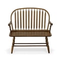 thumbnail image 3 of Carolina Classics Windsor 44" Bench in Antique Elm Finish, 3 of 5