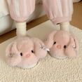 thumbnail image 5 of ZELAND Women's Cute Lolita Bunny Plush Slippers: Aesthetic Fuzzy Rabbit Winter House Shoes, Soft Fleece-Lined Warm Postpartum Recovery Slippers, Cozy Anti-Slip Indoor Bedroom Loafers for Girls, 5 of 8